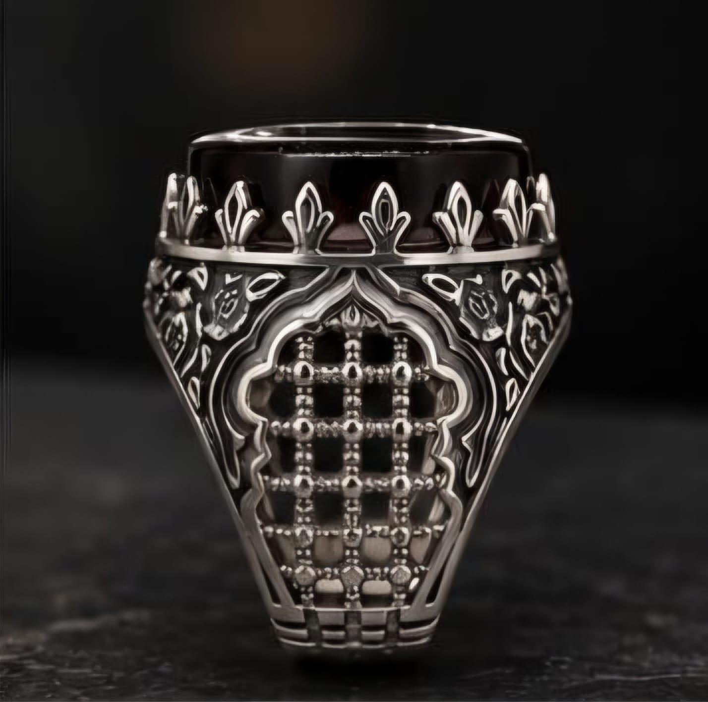 Shrine Legacy Ring – Imam Hussain (R.A.) Inspired Silver Ring